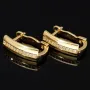 Elegante Ohrringe aus massivem, hochwertigem 14K 585 Gold mit Zirkoniabesatz