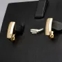 Elegante Ohrringe aus massivem, hochwertigem 14K 585 Gold mit Zirkoniabesatz