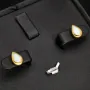 Gold-Ohrstecker aus 14K / 585 Gold, jeweils mit einem in leuchtenden Farben schimmernden Opal-Dublette bestückt