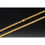 Kurze, edle Kordelkette aus Gelbgold für Damen in ca. 45cm Länge und ca. 3,5 mm aus 585er Gold (14k)