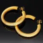 Twist - Creolen in zeitlosem Design aus funkelndem 333er / 8K Gold