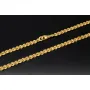 Zeitloses Collier / Flache Goldkette für Damen mit außergewöhnlichem Design aus glänzendem 333 (8k) Gelbgold in ca. 46cm, ca. 5mm