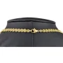 Zeitloses Collier / Flache Goldkette für Damen mit außergewöhnlichem Design aus glänzendem 333 (8k) Gelbgold in ca. 46cm, ca. 5mm
