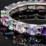 Memory Damen-Ring mit Zirkonia im Brillantschliff, mind. 2,72 ct – 925er Silber, rhodiniert RG ca. 61