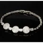 Armband für Damen aus 925 Silber in zeitlosem, filigranen Design, in feinster Präzision besetzt mit vielen funkelnden Zirkoniasteinen (Diamantimitationen) in ca. 19 cm Länge