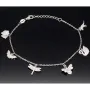 Filigranes Armband für Damen- Bettelarmband aus Sterling 925 Silber mit liebevoll gestalteten Anhängern, veredelt mit 141 glitzernden Zirkoniasteinen (Diamantimitationen) längenverstellbar ca. 18 - 22 cm