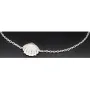 Funkelndes Armband mit Muschel-Anhänger– 925er Sterling Silber mit 57 Diamantimitationen (Zirkonia) längenverstellbar in ca. 18, 19, 20, 21, 22 cm