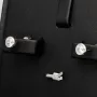 Edles Schmuck-Set aus funkelndem 925er Sterling Silber - Elegantes Armband und funkelnde Ohrstecker mit brillantgeschliffenen Zirkoniasteinen (Diamantimitat)