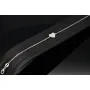 Hochwertig produziertes Armband mit Herz-Anhänger – 925er Sterling Silber mit vielen kleinen Zirkoniasteinen (Diamantimitaten) längenverstellbar in ca. 18, 19, 20, 21, 22 cm