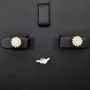 Feine Ohrstecker mit funkelnden Zirkonia (Diamant-Imitation-Steine, Brillantschliff) auf edlem 925er Silber, vergoldet
