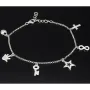 Trendiges Silber-Armband / Bettelarmband aus edlem Sterling 925 Silber mit kreativen Anhängern, verziert mit zahlreichen funkelnden Zirkoniasteinen (Diamantoptik), längenverstellbar ca. 17 – 20 cm