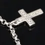 Trendiges Silber-Armband / Bettelarmband aus edlem Sterling 925 Silber mit kreativen Anhängern, verziert mit zahlreichen funkelnden Zirkoniasteinen (Diamantoptik), längenverstellbar ca. 17 – 20 cm