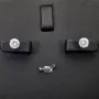 Funkelnde Ohrstecker aus rhodiniertem 925er Sterlingsilber mit Zirkonia (Diamant-Imitation-Steine, Brillantschliff) in Krappen gefasst