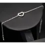 Feines Armband aus 925er Sterling Silber mit Herz-Anhänger und funkelnden Zirkoniasteinen (Diamantimitaten) - Länge verstellbar in ca. 18, 19, 20, 21, 22 cm
