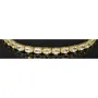 Armband für Damen aus 925er Silber, vergoldet, besetzt mit vielen funkelnden, hochkarätigen Zirkonia im Ovalschliff in edlen Krappenfassungen - längenverstellbar in ca. 16, 17, 18, 19, 20, 21, 22, 23 und 24 cm