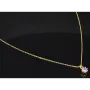 Exquisites Schmuckset - Kette mit Anhänger aus Sterling Silber 925, vergoldet, mit einem in Krappen gefassten, fliederfarbenen Zirkonia (Diamantimitat 1,00 ct. Brillantschliff)