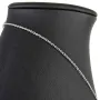 Exquisites Collier aus Sterling Silber 925, rhodiniert und poliert, mit eingearbeitetem Zierelement, bestückt mit größeren, eingefassten Zirkonia (Diamantimitat, Brillantschliff) ca. 44-49 cm Länge verstellbar