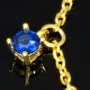Charm-Armband für Damen aus 925er Silber, vergoldet, dekoriert mit farbenfrohen, bunten, brillantgeschliffenen Zirkonia (Diamantimitaten) in edlen Krappenfassungen - längenverstellbar in ca. 17, 18, 19, 20 cm