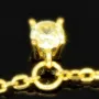 Charm-Armband für Damen aus 925er Silber, vergoldet, dekoriert mit farbenfrohen, bunten, brillantgeschliffenen Zirkonia (Diamantimitaten) in edlen Krappenfassungen - längenverstellbar in ca. 17, 18, 19, 20 cm