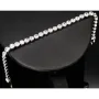 Qualitätsvolles Silberarmband (925 sterling, rhodiniert) mit zahlreichen brillantgeschliffenen Zirkoniasteinen (Diamantimitationen) ca. 20 cm