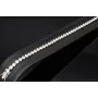 Qualitätsvolles Silberarmband (925 sterling, rhodiniert) mit zahlreichen brillantgeschliffenen Zirkoniasteinen (Diamantimitationen) ca. 20 cm