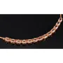 Rosévergoldetes Collier aus Sterling 925 Silber mit prunkvollem Zierelement mit Zirkoniabesatz (Diamantimitat, Brillantschliff) - ca. 45-50 cm - längenverstellbar