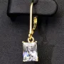 Zeitlose Ohrringe mit Zirkonia (Diamantimitation) treffen auf vergoldetes Sterling Silber (925) mit Klappbrisurverschluss