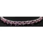 Farbenfrohes, sommerliches Armband mit Zugverschluss aus 925er Sterling Silber mit ca. 9,79 ct funkelnden Zirkonia-Steinen (Diamantimitationen) – längenverstellbar 14-23 cm