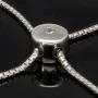 Farbenfrohes, sommerliches Armband mit Zugverschluss aus 925er Sterling Silber mit ca. 9,79 ct funkelnden Zirkonia-Steinen (Diamantimitationen) – längenverstellbar 14-23 cm