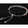 Farbenfrohes, sommerliches Armband mit Zugverschluss aus 925er Sterling Silber mit ca. 9,79 ct funkelnden Zirkonia-Steinen (Diamantimitationen) – längenverstellbar 14-23 cm