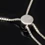 Farbenfrohes, sommerliches Armband mit Zugverschluss aus 925er Sterling Silber mit ca. 9,79 ct funkelnden Zirkonia-Steinen (Diamantimitationen) – längenverstellbar 14-23 cm