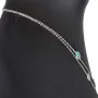 Zweireihige Layer-Kette mit außergewöhnlichem Design aus 925er Sterling Silber rhodiniert, besetzt mit funkelnden Zirkoniasteinen in Pave- und Zargenfassungen (Diamantimitationen) - Länge verstellbar ca- 45- 50cm