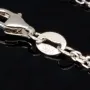Zweireihige Layer-Kette mit außergewöhnlichem Design aus 925er Sterling Silber rhodiniert, besetzt mit funkelnden Zirkoniasteinen in Pave- und Zargenfassungen (Diamantimitationen) - Länge verstellbar ca- 45- 50cm
