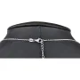 Stylische Palmen-Kette mit 62 leuchtenden Zirkonia-Steinen, 0,31 ct – 925 Sterling Silber poliert und rhodiniert - Länge verstellbar 45-50 cm