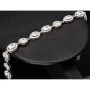 Hochwertige, verarbeitetes Zirkonia Armband – 11,35 ct | Schliffmix | 925 Silber rhodiniert und poliert - Länge anpassbar: ca. 19,5 - 22,5 cm