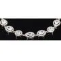Hochwertige, verarbeitetes Zirkonia Armband – 11,35 ct | Schliffmix | 925 Silber rhodiniert und poliert - Länge anpassbar: ca. 19,5 - 22,5 cm