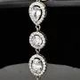 Hochwertige, verarbeitetes Zirkonia Armband – 11,35 ct | Schliffmix | 925 Silber rhodiniert und poliert - Länge anpassbar: ca. 19,5 - 22,5 cm