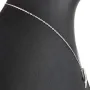 Maritime Seestern-Kette mit vielen kleinen, funkelnden Zirkonia-Steinen (Diamatimitate, Brillantschliff) aus 925 Sterling Silber poliert und rhodiniert - Länge verstellbar 45-50 cm