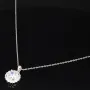 Feines Schmuckset aus 925er Sterlingsilber mit funkelndem Zirkonia im Brillantschliff (Diamantimitat) in Krappen gefasst
