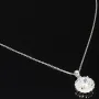 Feines Schmuckset aus 925er Sterlingsilber mit funkelndem Zirkonia im Brillantschliff (Diamantimitat) in Krappen gefasst