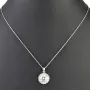 Feines Schmuckset aus 925er Sterlingsilber mit funkelndem Zirkonia im Brillantschliff (Diamantimitat) in Krappen gefasst