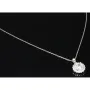 Feines Schmuckset aus 925er Sterlingsilber mit funkelndem Zirkonia im Brillantschliff (Diamantimitat) in Krappen gefasst