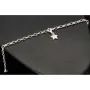 Verspieltes rhodiniertes Silberarmband mit abnehmbarem Sterneinhänger und 11 funkelnden Zirkonia (Diamantimitationen ca. 0,11 ct) im Brillantschliff - ca. 19cm - 925 Sterling Silber