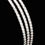Dreireihiges Zirkonia-Armband / Zugarmband (Diamantimitationen, Brillantschliff) aus 925er Sterling Silber – filigran, funkelnd & längenverstellbar (ca. 16–21 cm) - mit ca. 140 fein eingearbeiteten Zirkoniasteinen (Diamantimitationen, Brillantschliff)