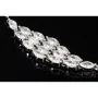 Funkelndes Armband aus 925 Sterling Silber, rhodiniert – mit leuchtenden Zirkonia im Marquiseschliff (Navette-Schliff) besetzt - Länge anpassbar ca: 16,5-19 cm