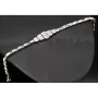 Funkelndes Armband aus 925 Sterling Silber, rhodiniert – mit leuchtenden Zirkonia im Marquiseschliff (Navette-Schliff) besetzt - Länge anpassbar ca: 16,5-19 cm