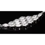 Funkelndes Armband aus 925 Sterling Silber, rhodiniert – mit leuchtenden Zirkonia im Marquiseschliff (Navette-Schliff) besetzt - Länge anpassbar ca: 16,5-19 cm
