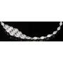 Funkelndes Armband aus 925 Sterling Silber, rhodiniert – mit leuchtenden Zirkonia im Marquiseschliff (Navette-Schliff) besetzt - Länge anpassbar ca: 16,5-19 cm