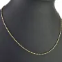 Feine Goldkette aus edlem 585er (14 Karat) Gelbgold – filigran & elegant ca. 44cm lang, ca. 1,4m m breit
