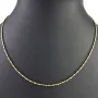 Feine Goldkette aus edlem 585er (14 Karat) Gelbgold – filigran & elegant ca. 44cm lang, ca. 1,4m m breit